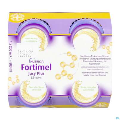 Fortimel/jucy Plus Fluessig 200ml Birne Holunder 4st, A-Nr.: 5808528 - 07