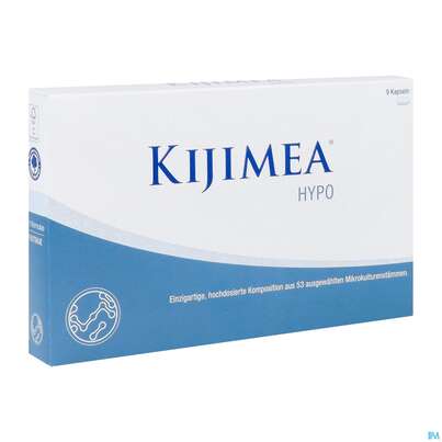Sie sehen eine Packung Kijimea Kapseln Hypo 9st, Produktbild: 01 Kijimea Kapseln Hypo 9st, A-Nr.: 5916028 - 01