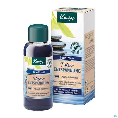 Sie sehen eine Packung Kneipp Badeessenz Tiefenentspannung 100ml, Produktbild: 04 Kneipp Badeessenz Tiefenentspannung 100ml, A-Nr.: 4088658 - 04