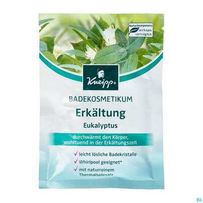 Sie sehen eine Packung Kneipp Badekristalle Erkaeltung 60g, Produktbild: 02 Kneipp Badekristalle Erkaeltung 60g, A-Nr.: 3477435 - 02