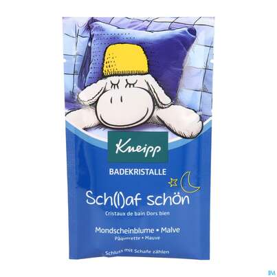 Sie sehen eine Packung Kneipp Badekristalle Sch(l)af Schoen 60g, Produktbild: 01 Kneipp Badekristalle Sch(l)af Schoen 60g, A-Nr.: 4768258 - 01