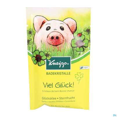 Sie sehen eine Packung Kneipp Badekristalle Viel Glueck 60g, Produktbild: 01 Kneipp Badekristalle Viel Glueck 60g, A-Nr.: 4555485 - 01