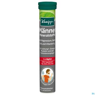 Sie sehen eine Packung Kneipp Maenner Mineralstoffe Brausetabl 15st, Produktbild: 02 Kneipp Maenner Mineralstoffe Brausetabl 15st, A-Nr.: 4526265 - 02