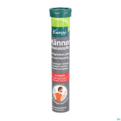 Sie sehen eine Packung Kneipp Maenner Mineralstoffe Brausetabl 15st, Produktbild: 01 Kneipp Maenner Mineralstoffe Brausetabl 15st, A-Nr.: 4526265 - 01