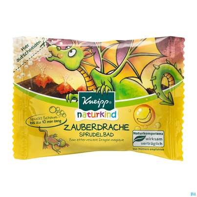 Sie sehen eine Packung Kneipp Naturkind Sprudelbad Zauberdrache 1st, Produktbild: 01 Kneipp Naturkind Sprudelbad Zauberdrache 1st, A-Nr.: 4269880 - 01