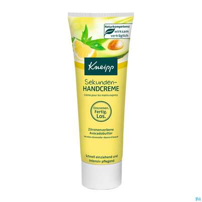 Sie sehen eine Packung Kneipp Sekunden Handcreme 75ml, Produktbild: 01 Kneipp Sekunden Handcreme 75ml, A-Nr.: 4354203 - 01
