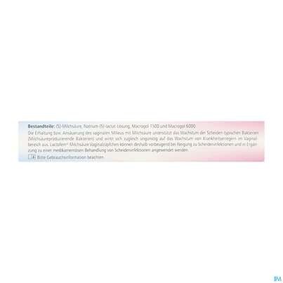 Lactofem Milchsaeure Vaginalzaepfchen 7st, A-Nr.: 5923525 - 06
