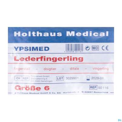 Sie sehen eine Packung Fingerlinge Leder/pharmag Gr 6 1st, Produktbild: 01 Fingerlinge Leder/pharmag Gr 6 1st, A-Nr.: 2679220 - 01