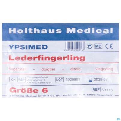 Sie sehen eine Packung Fingerlinge Leder/pharmag Gr 6 1st, Produktbild: 02 Fingerlinge Leder/pharmag Gr 6 1st, A-Nr.: 2679220 - 02