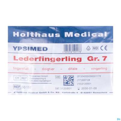 Sie sehen eine Packung Fingerlinge Leder/pharmag Gr 7 1st, Produktbild: 01 Fingerlinge Leder/pharmag Gr 7 1st, A-Nr.: 2679237 - 01