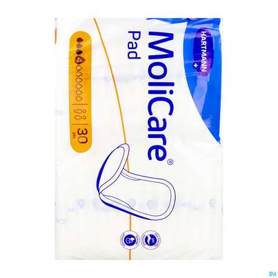 Sie sehen eine Packung Inkontinenz Molicare Pad Tropfen 4 P30 30st, Produktbild: 04 Inkontinenz Molicare Pad Tropfen 4 P30 30st, A-Nr.: 5934322 - 04