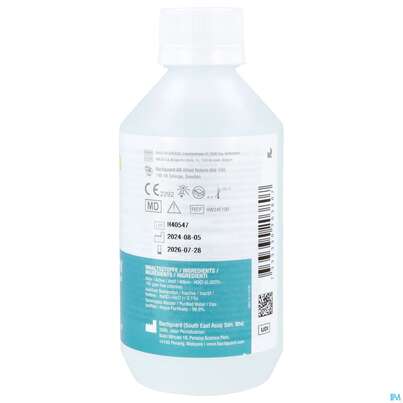 Sie sehen eine Packung Bactiguard Hydrocyn Aqua Solution Hw34e 250ml, Produktbild: 04 Bactiguard Hydrocyn Aqua Solution Hw34e 250ml, A-Nr.: 5824013 - 04
