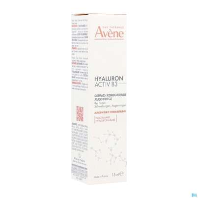 Sie sehen eine Packung Avene Hyaluron Activ B3 Augencreme 15ml, Produktbild: 05 Avene Hyaluron Activ B3 Augencreme 15ml, A-Nr.: 5693410 - 05