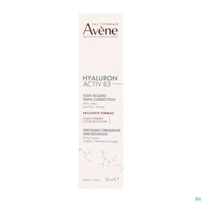 Sie sehen eine Packung Avene Hyaluron Activ B3 Augencreme 15ml, Produktbild: 07 Avene Hyaluron Activ B3 Augencreme 15ml, A-Nr.: 5693410 - 07