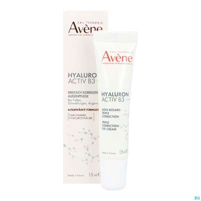Sie sehen eine Packung Avene Hyaluron Activ B3 Augencreme 15ml, Produktbild: 16 Avene Hyaluron Activ B3 Augencreme 15ml, A-Nr.: 5693410 - 16