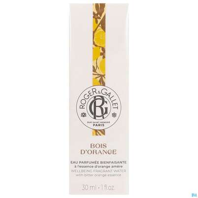 Sie sehen eine Packung Roger&gallet Bois D'orange Duftendes Wohlfühl-wasser 30ml, Produktbild: 04 Roger&gallet Bois D'orange Duftendes Wohlfühl-wasser 30ml, A-Nr.: 5668530 - 04