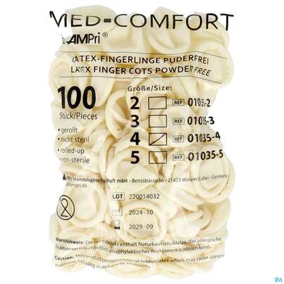 Sie sehen eine Packung Fingerlinge Kondom Gr 4 100st, Produktbild: 02 Fingerlinge Kondom Gr 4 100st, A-Nr.: 1512618 - 02