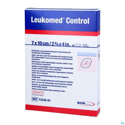Wundverband Leukomed/control Transparent 7x10cm 7323001 10st, A-Nr.: 4387562 - 03