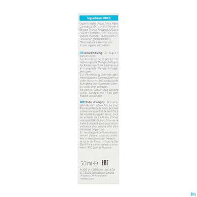 Zahngel Weleda Mit Fluorid Kids 50ml, A-Nr.: 5908655 - 07