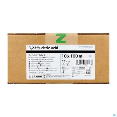 Sie sehen eine Packung Uro Tainer Suby G 100ml 10st, Produktbild: 04 Uro Tainer Suby G 100ml 10st, A-Nr.: 3293669 - 04