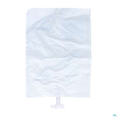 Sie sehen eine Packung Urinbeutel Ruesch/bett 2000ml +schlauch/unsteril T-tap Ablasshahn 130cmnr 85 1st, Produktbild: 04 Urinbeutel Ruesch/bett 2000ml +schlauch/unsteril T-tap Ablasshahn 130cmnr 85 1st, A-Nr.: 3471591 - 04