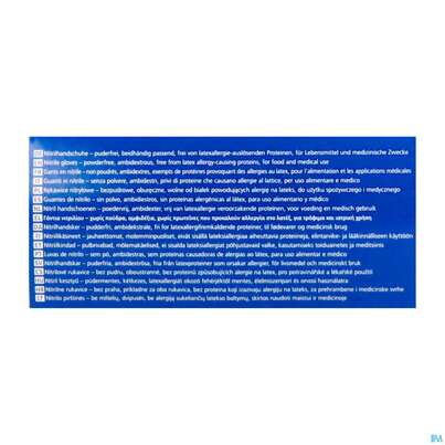 Sie sehen eine Packung Untersuchungshandschuhe Nitril/unsteril Puderfrei/hypoallergen Safe Light Weiss M 27059 100st, Produktbild: 08 Untersuchungshandschuhe Nitril/unsteril Puderfrei/hypoallergen Safe Light Weiss M 27059 100st, A-Nr.: 3049403 - 08