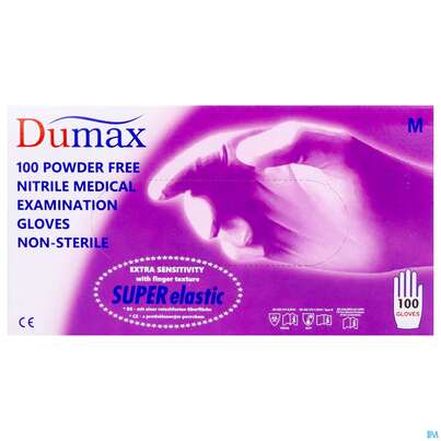 Untersuchungshandschuhe -dumax/nitril Puderfrei M 100st, A-Nr.: 5819265 - 01