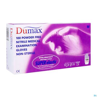Untersuchungshandschuhe -dumax/nitril Puderfrei M 100st, A-Nr.: 5819265 - 02