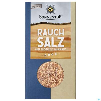 Sie sehen eine Packung Sonnentor Rauchsalz 01270 150g, Produktbild: 02 Sonnentor Rauchsalz 01270 150g, A-Nr.: 5847801 - 02