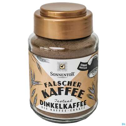 Sie sehen eine Packung Sonnentor Kaffee/bio Dinkel Instant 00401 50g, Produktbild: 02 Sonnentor Kaffee/bio Dinkel Instant 00401 50g, A-Nr.: 3387962 - 02