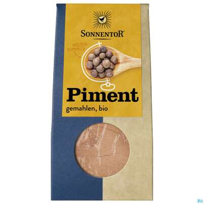 Sie sehen eine Packung Sonnentor Bio Piment Gemahlen 00367 35g, Produktbild: 02 Sonnentor Bio Piment Gemahlen 00367 35g, A-Nr.: 3740447 - 02
