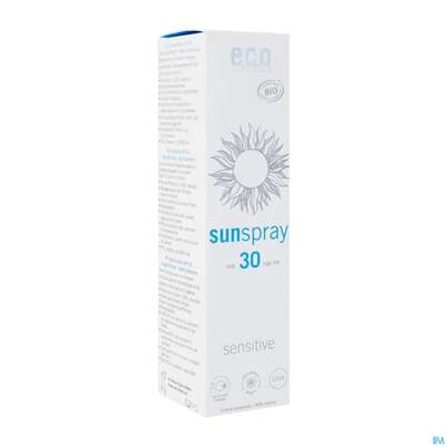 Sie sehen eine Packung Sonnenprodukte Eco/cosmetics Bio Spray Mineral Lsf30 Sensitiv 100ml, Produktbild: 02 Sonnenprodukte Eco/cosmetics Bio Spray Mineral Lsf30 Sensitiv 100ml, A-Nr.: 4862661 - 02