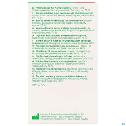 Sie sehen eine Packung Pflasterbinden Porelast Laengselast.ungedehnt 2,5mx 10cm 1st, Produktbild: 08 Pflasterbinden Porelast Laengselast.ungedehnt 2,5mx 10cm 1st, A-Nr.: 5026429 - 08