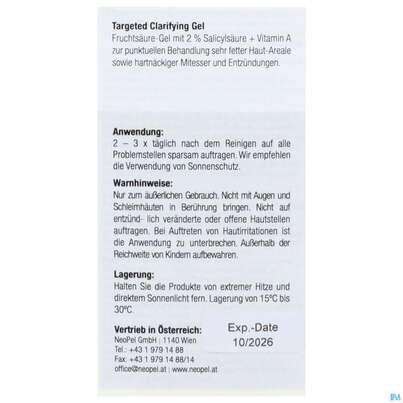 Sie sehen eine Packung Neostrata Targeted Clarifying Gel Spot Treatment Gel 15g, Produktbild: 04 Neostrata Targeted Clarifying Gel Spot Treatment Gel 15g, A-Nr.: 5381739 - 04