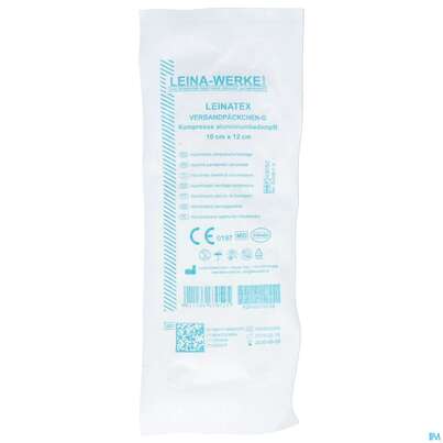 Momentverbaende Verpandpaeckchen-steril Kompresse Aluminiumbed Leinatex 10x12cm Gross 1st, A-Nr.: 5809410 - 01