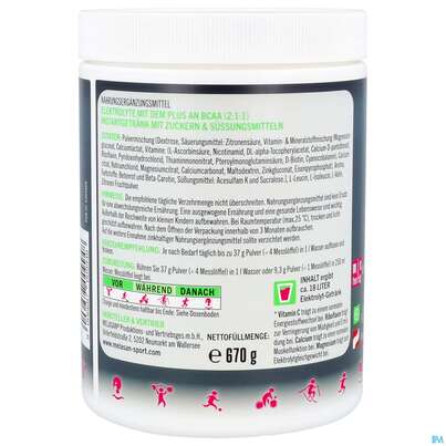 Melasan/sport Sportgetraenk Bcaa Himbeer Zitrone 670g, A-Nr.: 5304609 - 06
