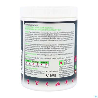 Melasan/sport Sportgetraenk Bcaa Himbeer Zitrone 670g, A-Nr.: 5304609 - 05