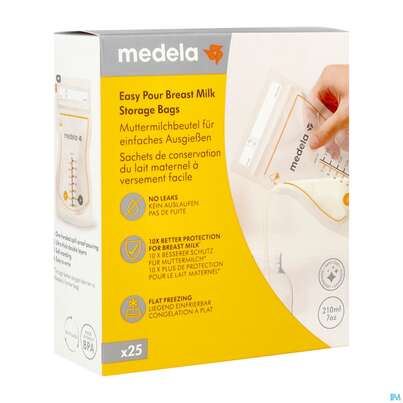 Medela Muttermilchbeutel Easypour 25st, A-Nr.: 5909867 - 02