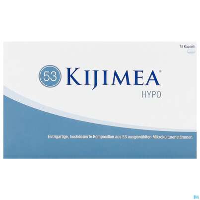Sie sehen eine Packung Kijimea Kapseln Hypo 18st, Produktbild: 01 Kijimea Kapseln Hypo 18st, A-Nr.: 5916034 - 01