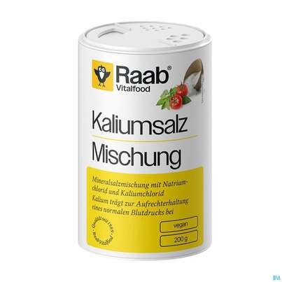 Sie sehen eine Packung Kalium Salz Mischung Raab 200g, Produktbild: 01 Kalium Salz Mischung Raab 200g, A-Nr.: 5871389 - 01