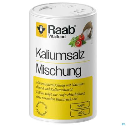 Sie sehen eine Packung Kalium Salz Mischung Raab 200g, Produktbild: 02 Kalium Salz Mischung Raab 200g, A-Nr.: 5871389 - 02