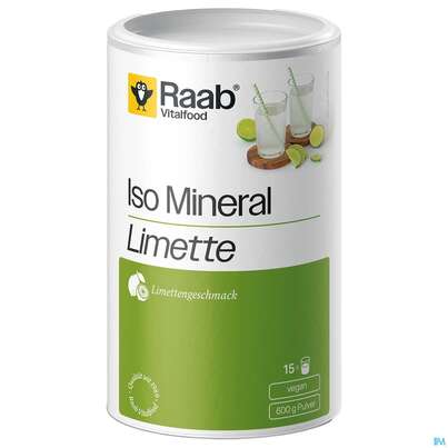 Sie sehen eine Packung Iso Mineral Pulver Limette Raab 600g, Produktbild: 02 Iso Mineral Pulver Limette Raab 600g, A-Nr.: 5871366 - 02