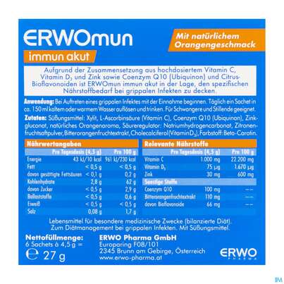 Immun Akut Pulver Erwomun Sachet 6st, A-Nr.: 5941925 - 03