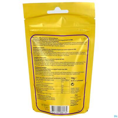 Sie sehen eine Packung Grethers Pastillen Blackcu. Beutel 110g, Produktbild: 03 Grethers Pastillen Blackcu. Beutel 110g, A-Nr.: 5924826 - 03