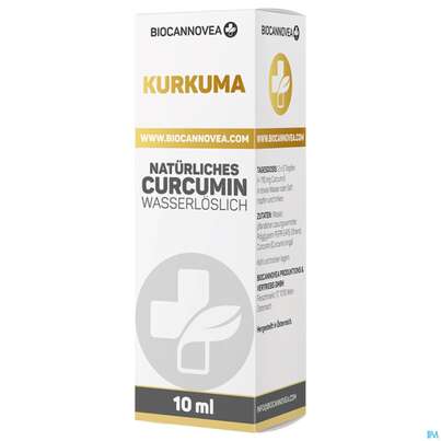 Sie sehen eine Packung Curcumin Wasserloeslich Rein Pflanzlich Biocannovea 10ml, Produktbild: 02 Curcumin Wasserloeslich Rein Pflanzlich Biocannovea 10ml, A-Nr.: 5419749 - 02