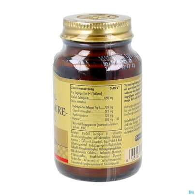 Sie sehen eine Packung Collagen Hyaluronsaeure Tabl Complex Solgar 12559 30st, Produktbild: 07 Collagen Hyaluronsaeure Tabl Complex Solgar 12559 30st, A-Nr.: 5790372 - 07