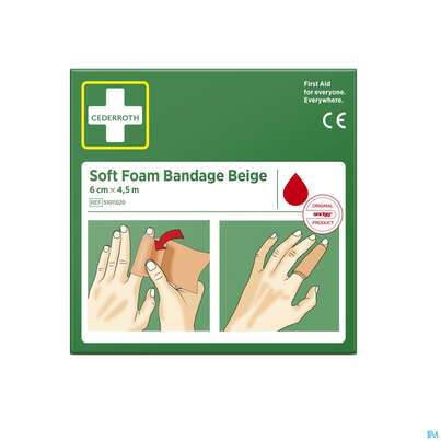 Sie sehen eine Packung Cederroth Snoegg Pflasterverband Selbsthaftend Latexfrei Rolle Beige 6x 450cm 1st, Produktbild: 01 Cederroth Snoegg Pflasterverband Selbsthaftend Latexfrei Rolle Beige 6x 450cm 1st, A-Nr.: 5692528 - 01