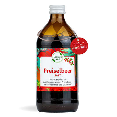 Sie sehen eine Packung PREISELBEER SAFT CAESARO 500 ML, Produktbild: 01 PREISELBEER SAFT CAESARO 500 ML, A-Nr.: 4621851 - 01