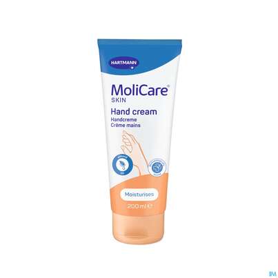 Sie sehen eine Packung Molicare Skin Handcreme 200ml, Produktbild: 01 Molicare Skin Handcreme 200ml, A-Nr.: 4738010 - 01