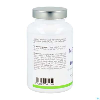 Nachtkerzenoel Kapseln Melasan Dermasan +vitamin E 10mg 180st, A-Nr.: 2024074 - 04